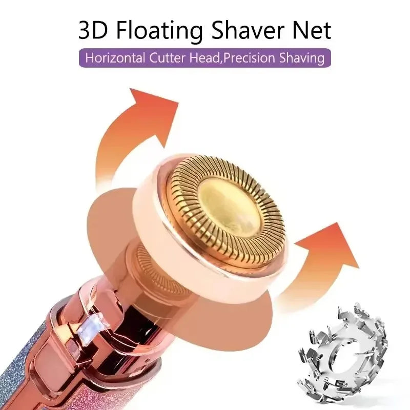 Flawless 2-in-1 USB Rechargeable Eyebrow Trimmer & Shaver (HX-203B)