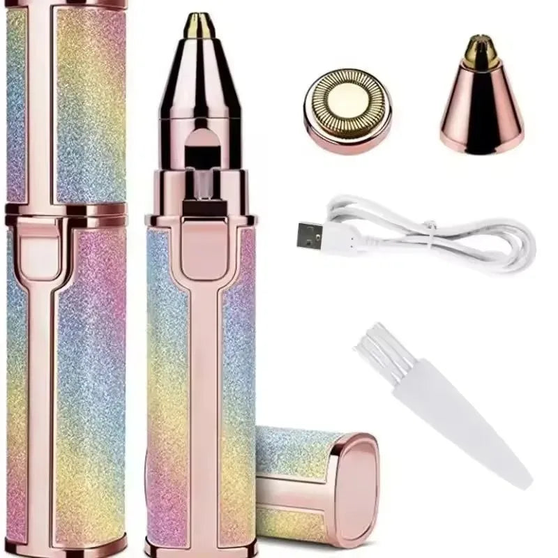 Flawless 2-in-1 USB Rechargeable Eyebrow Trimmer & Shaver (HX-203B)