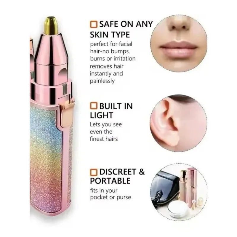 Flawless 2-in-1 USB Rechargeable Eyebrow Trimmer & Shaver (HX-203B)